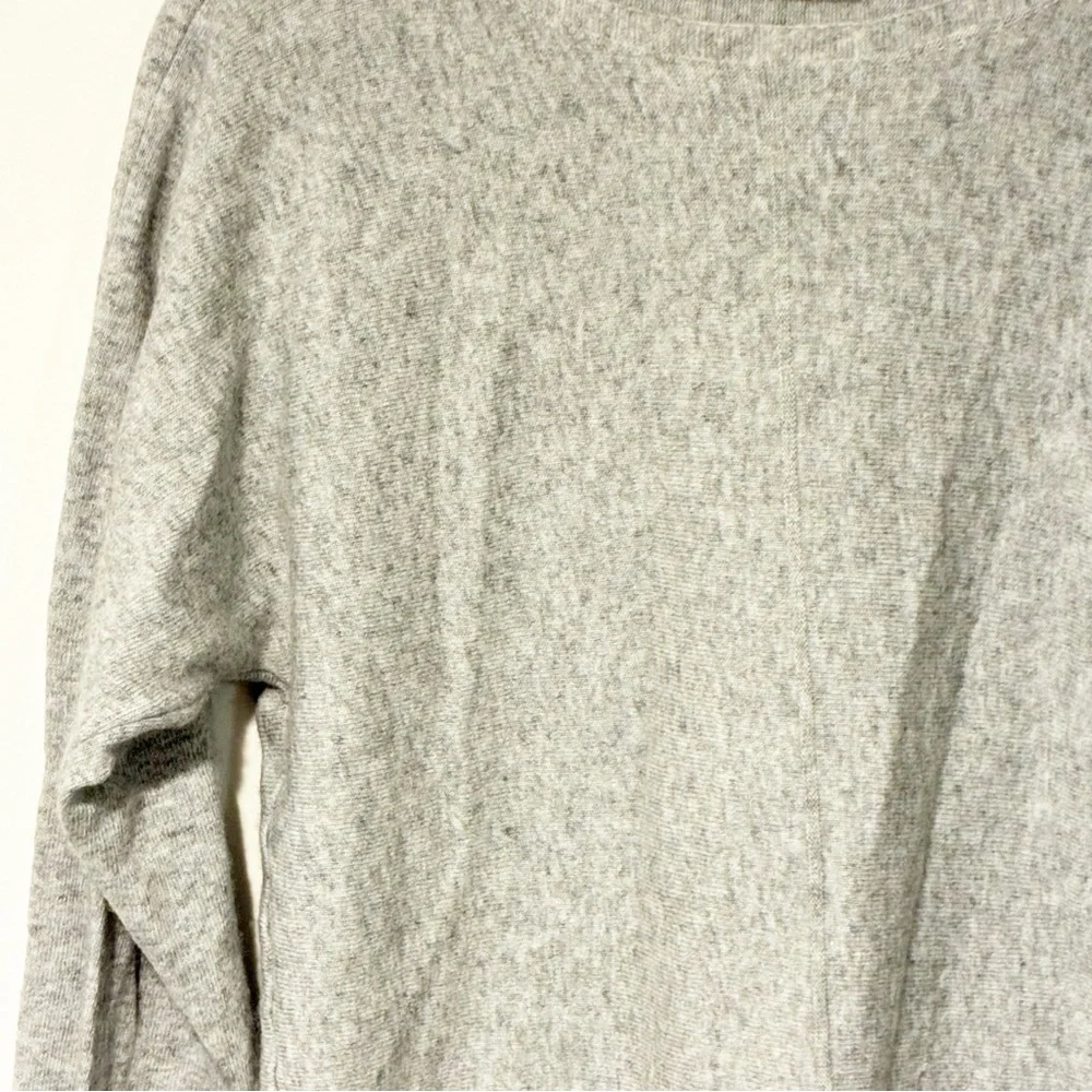 Bianco & Blu Made in Italy Grey Wool Cashmere Silk Crewneck‎ Sweater Top Large